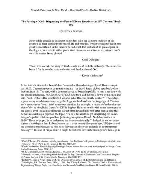 Theology And Doctrine