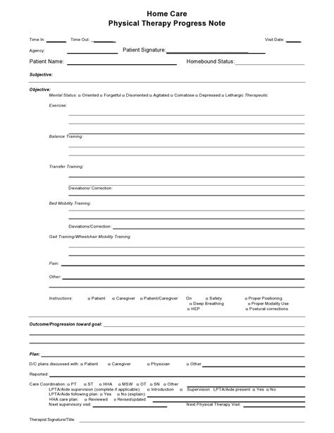 Patient Progress Note Template Sample Templates Sample Templates