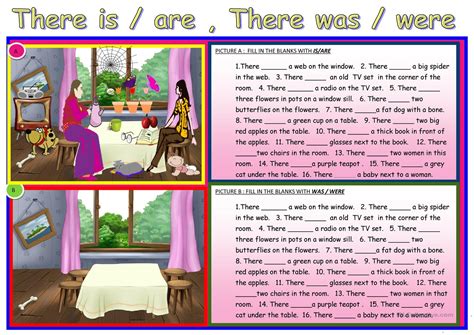 There Was There Were Printable Worksheets | Printable Worksheets