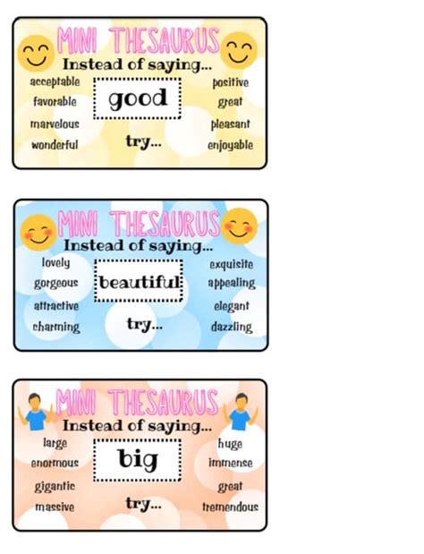 Thesaurus as Writing Tool