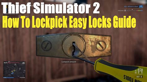 Thief Simulator: How to Lockpick - YouTube