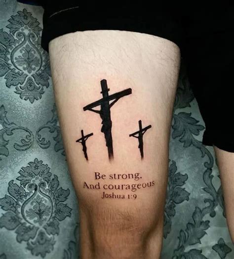 Thigh Cross Tattoos