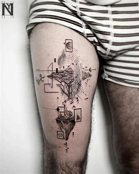 Thigh Tattoo For Men