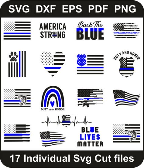 Protect and Serve with Style: Discover the Majestic Thin Blue Line SVG Bundle Today!