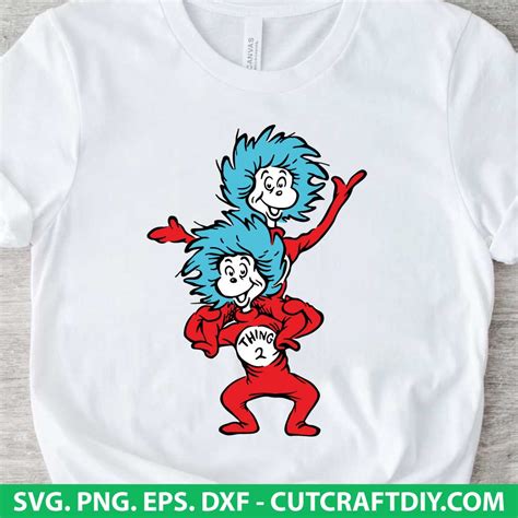 Unleash Your Creativity with the Free Thing One and Thing Two SVG: Add a Whimsical Touch to Your Projects!