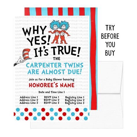 Thing One and Thing Two Baby Shower Decorations: Encourage Creative Expression