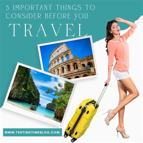 Things To Consider Before Travel