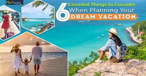 Things to consider for vacation