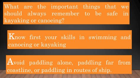 Things to remember when kayaking