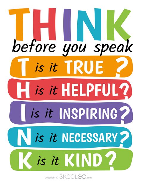 Think Poster Printable