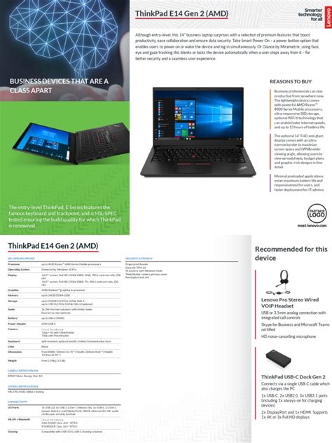 Thinkpad E14 Pdf