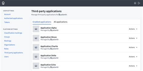 Third Party Applications