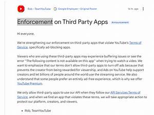 Third Party Apps