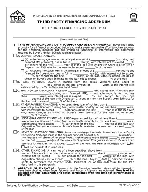 Third-Party Financing Offers