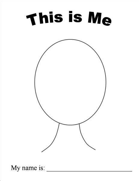 This Is Me Self Portrait Template