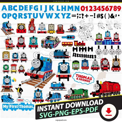 Chug Along with Thomas! Get Your Hands on Free Thomas Train SVGs for Any Creative Project