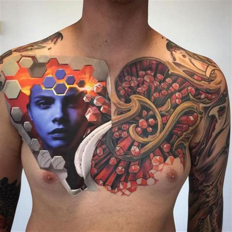 50 3D Sleeve Tattoos For Men Three Dimensional Design