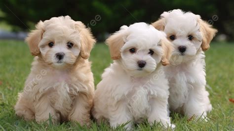 Three Cute Little Puppy Dogs