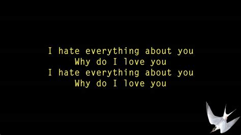 Three Days Grace I Hate Everything About You Lyrics