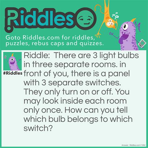Three Light Bulb Riddle