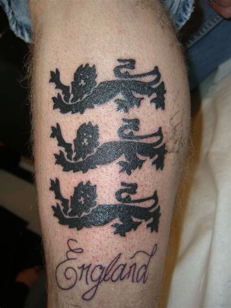 England 3 Lions Tattoo Image Gallery Lionstattoo T O