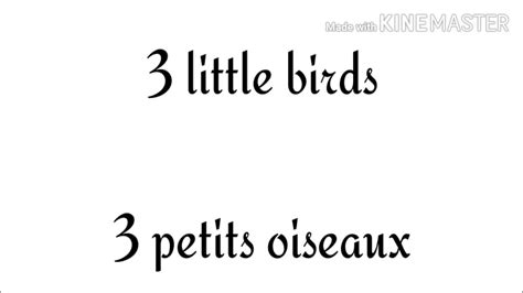 Three Little Birds Traduction