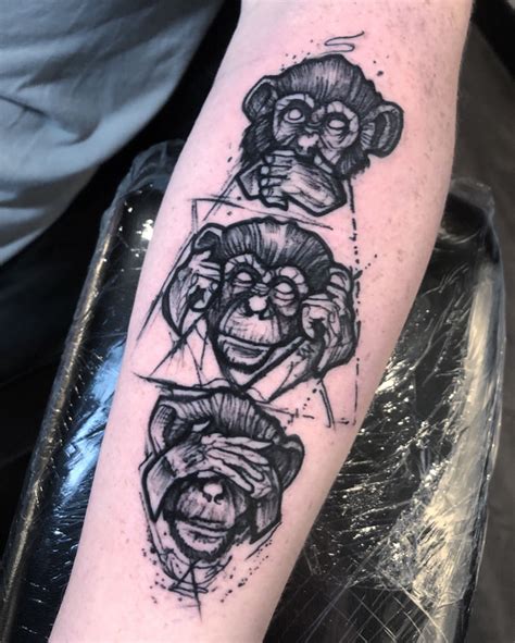 Three Wise Monkeys Tattoo