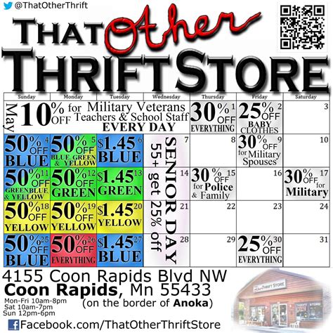 Thrift Giant Calendar