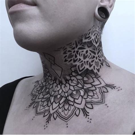 Throat Tattoo Stencil