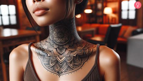 Throat Tattoos Woman