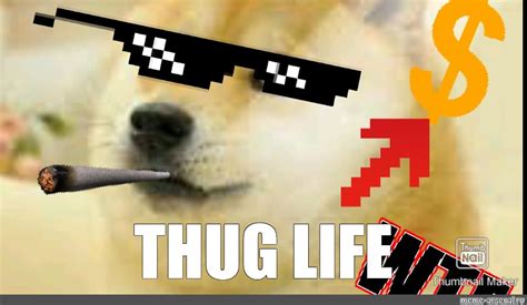 Thug Life Dog Meme
