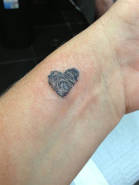Mine& Daniels Thumb print tattoo Thumbprint tattoo