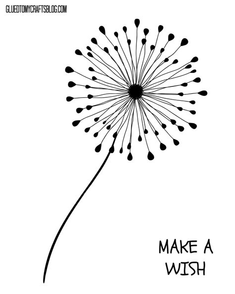 Thumbprint Dandelion Free Printable