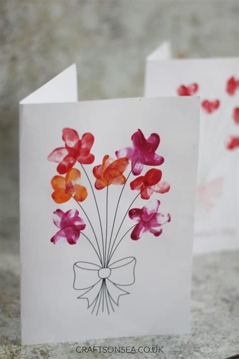 Thumbprint Flower Card