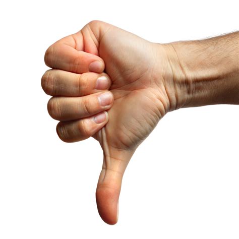 Thumbs down