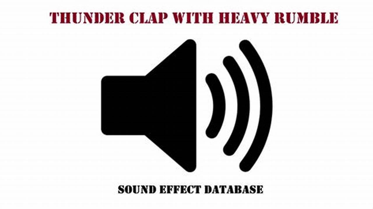 Thunder Clap With Heavy Rumble 03 Series 6000 General Sound Effects Library., Images