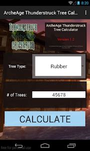 Thunderstruck Tree Calculator
