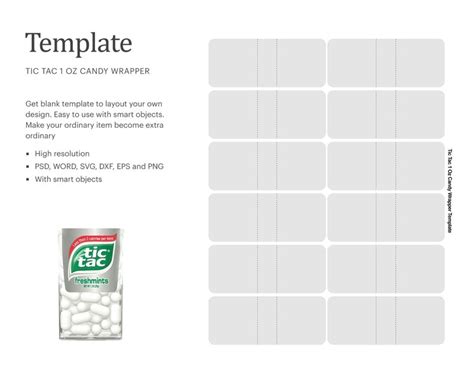 Tic Tac Labels Template Free