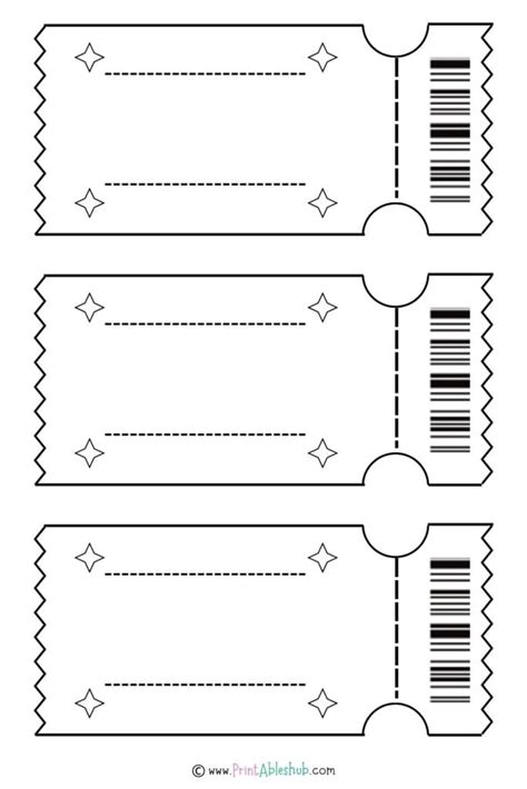 Ticket Printables