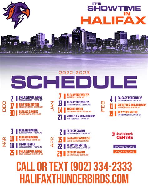 Tickets and Schedule Halifax