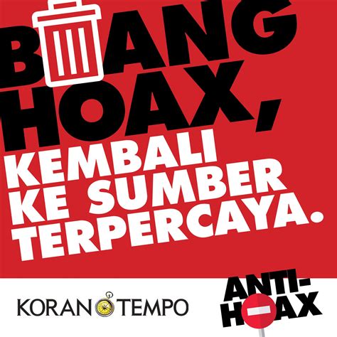 Tidak Menyebar Hoax dan Kampanye Hitam Indonesia