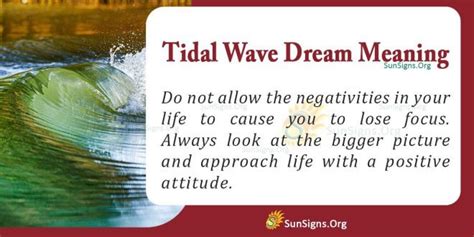 The Secret Heartbreak Behind Tidal Wave Dreams: Feeling overwhelmed and lost