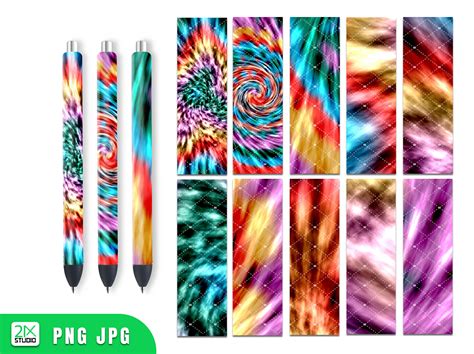 Download Tie Dye Pen Wraps Png, Epoxy Pen... Files DXF Files