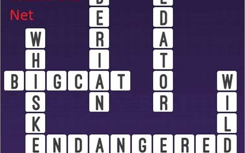 Tiger Crossword Clue