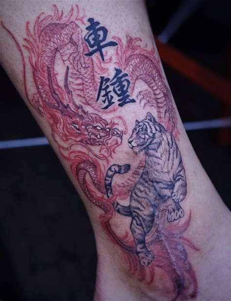 Tiger And Dragon Tattoo