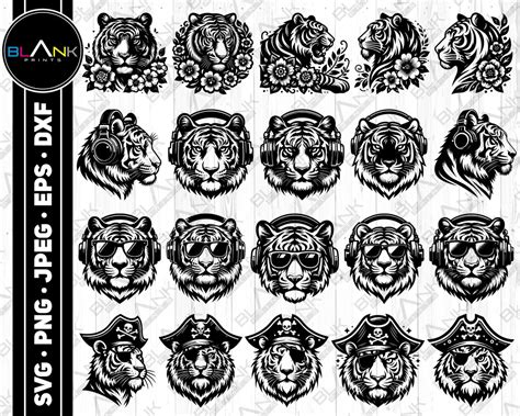 Download Tiger Bundle DXF Files