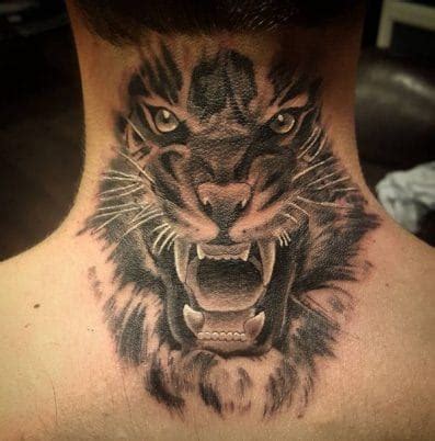 Tiger Neck Tattoo