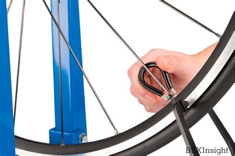 Tightening the Spokes on a Bent Bicycle Rim
