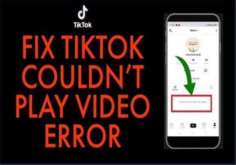 TikTokでエラーが表示されたスマートフォン