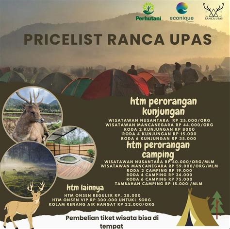 Tiket Ranca Upas All-Inclusive vs Tiket Standar in Indonesia